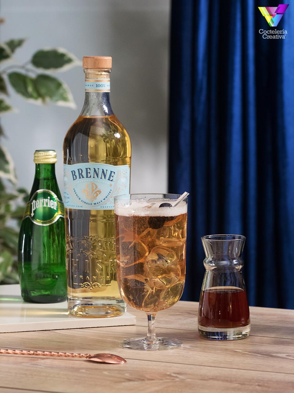 Cóctel con Brenne whisky imagen cóctel con Brenne whisky