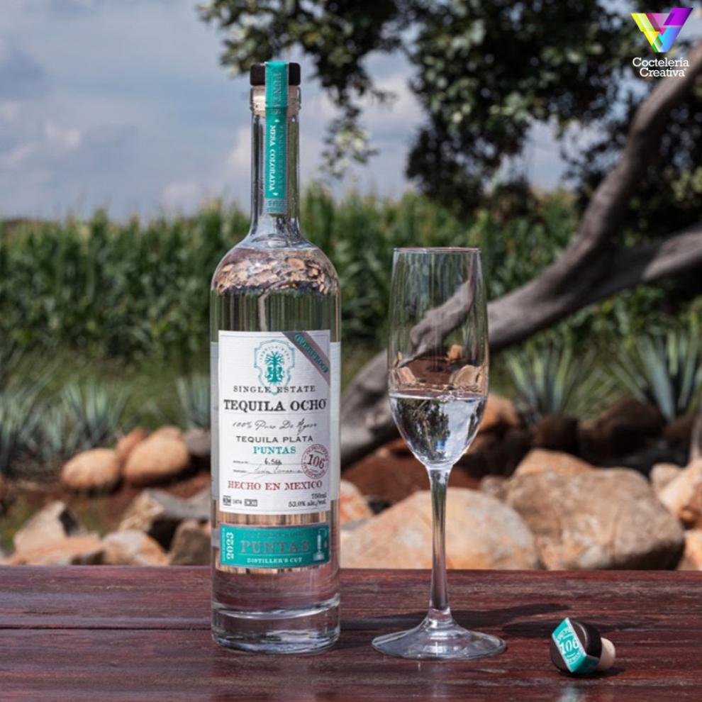 Tequila Ocho presenta la segunda edición overproof de su referencia Plata "Puntas" imagen botella Tequila Ocho Plata Puntas 2023