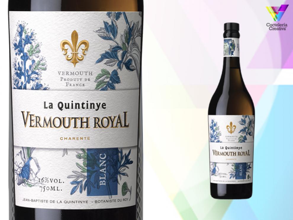 Imagen ingrediente. Por: © Foto cortesía: La Quintinye Vermouth Royal Imagen botella Quintinye Vermouth Royal Blanc