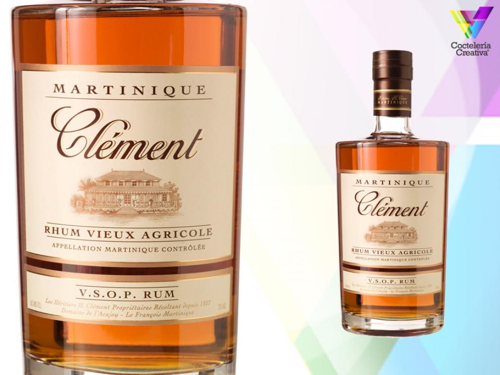 clement ron vieux agricole ron martinique imagen de la botella de clement ron vieux agricole con detalle de la etiqueta