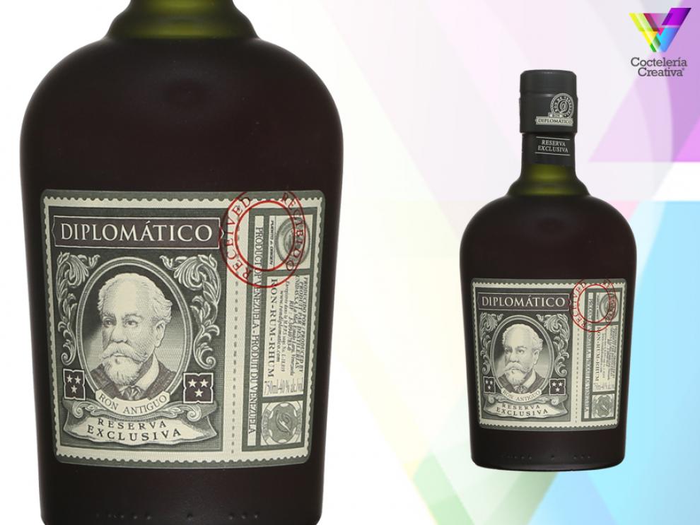 imagen de la botella de ron diplomatico reserva exclusiva