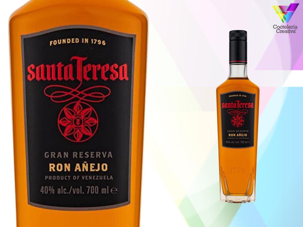 imagen de la botella de santa teresa anejo